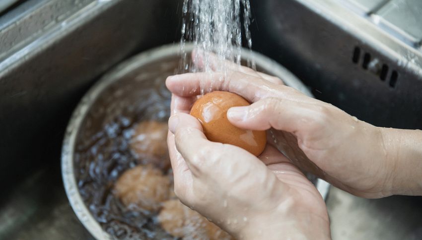 Lavi le uova prima di usarle? È' seriamente sconsigliato