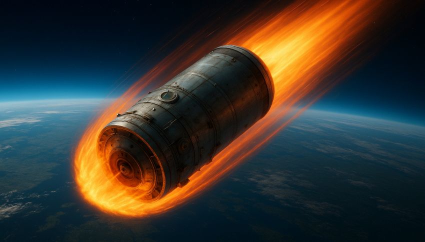 L'enorme sonda spaziale Rocket van è destinata a schiantarsi sulla Terra alla velocità di un jet: ecco quando