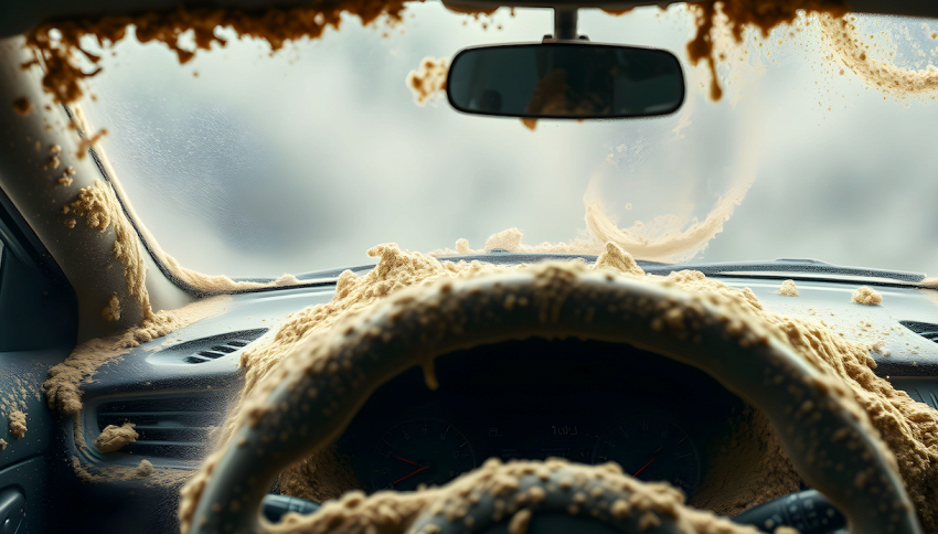 Non lasciarlo mai in macchina: l'ombrello può causare danni seri agli interni dell'auto