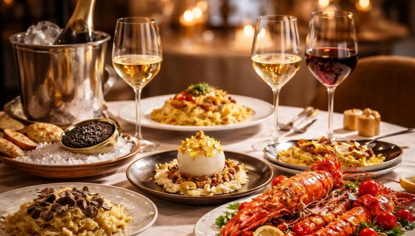 Minestra d'aragosta, foglie d'oro commestibile e tartufo: questo &egrave; il ristorante pi&ugrave; caro d'Italia