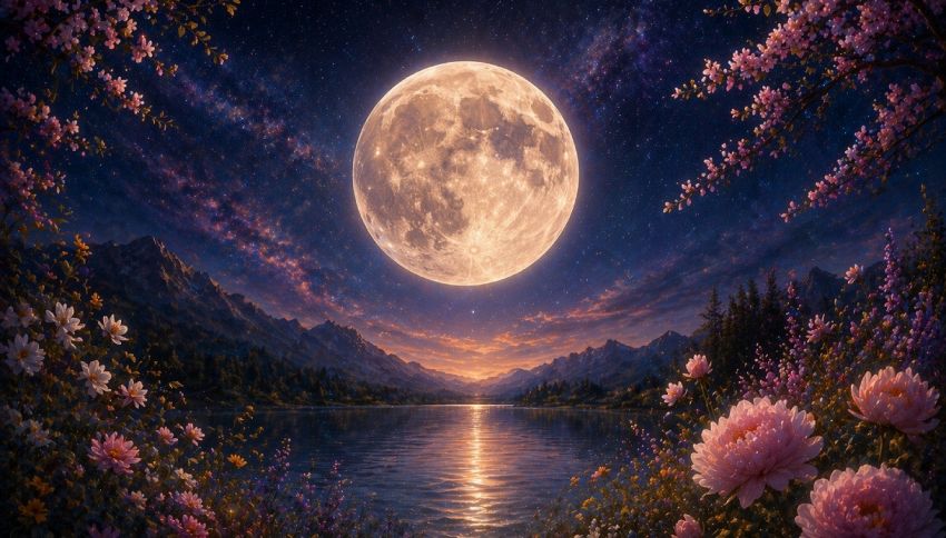 Luna Piena dei Fiori, 1 maggio 2026: sar&agrave; tra le pi&ugrave; magiche dell'anno. Gli effetti segno per segno