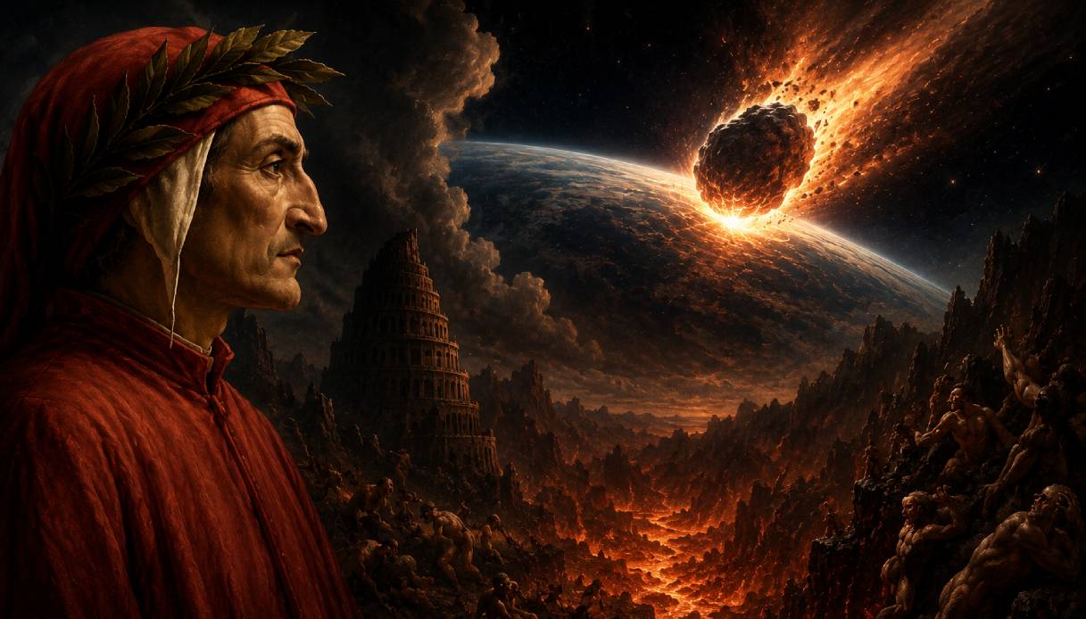 Una profezia nell'inferno di Dante? L'ipotesi dell'impatto cosmico di un asteroide nascosto nella Divina Commedia