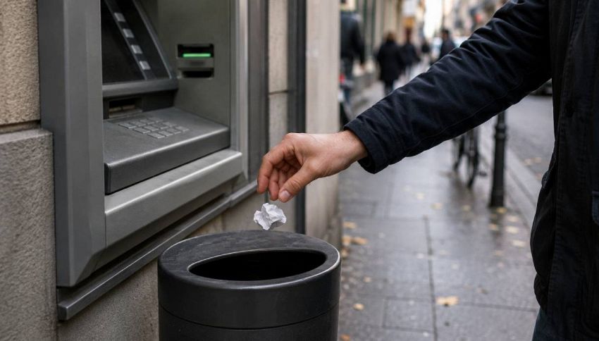 Scontrino del bancomat non buttarlo mai cos&igrave;: la nuova truffa con l'AI svuota il conto in pochi minuti