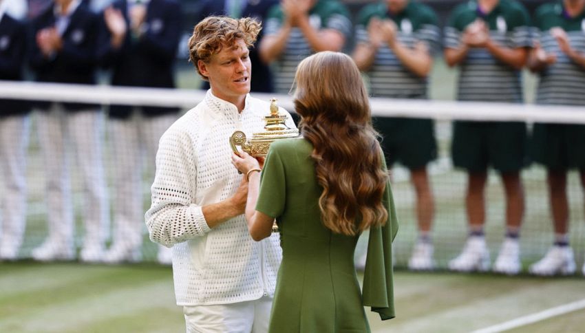 Wimbledon, il regalo che Sinner ha fatto a Kate Middleton e ai suoi figli: cosa ha promesso