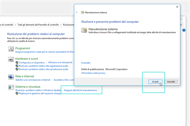 Windows trova e, spesso, risolve i problemi (da solo)