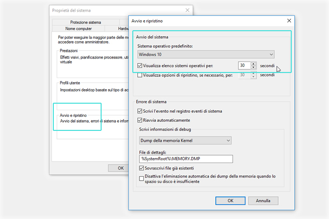 Ridurre il tempo di avvio di Windows 10