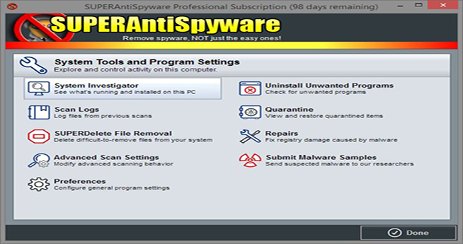 SUPERAntiSpyware Free Edition
