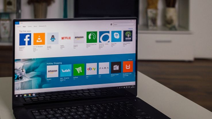 un computer connesso su Windows Store