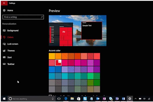 Modificare i colori o nascondere le app
