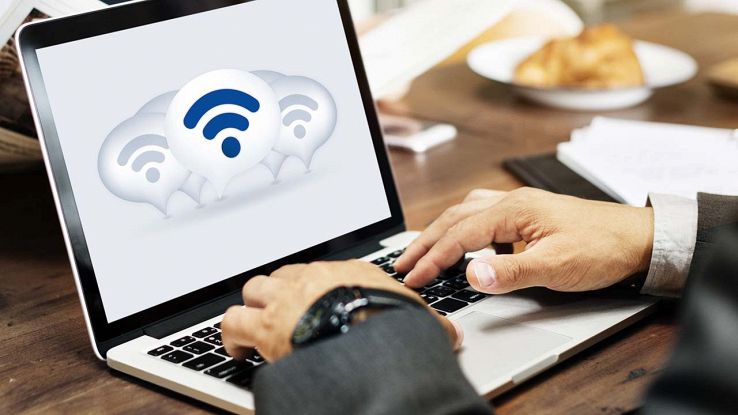 Computer connesso al Wi-Fi