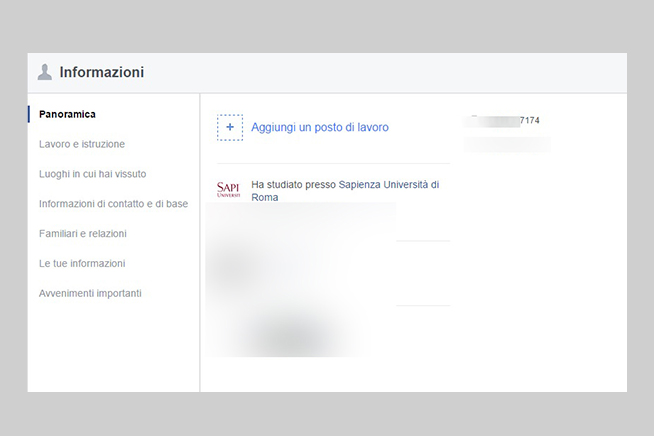 Il numero di telefono
