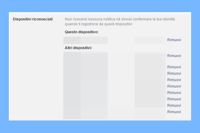 Dispositivi riconosciuti