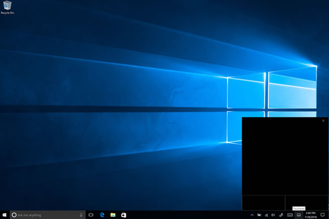 Touchpad virtuale