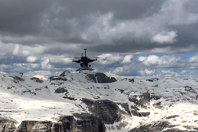 Il soccorso alpino robotizzato che interviene da solo