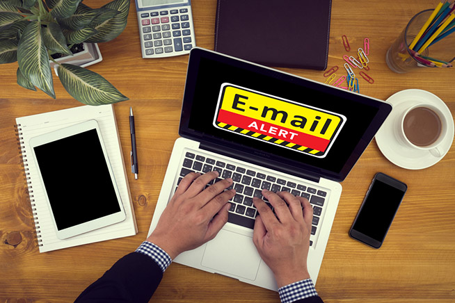 Le minacce via email