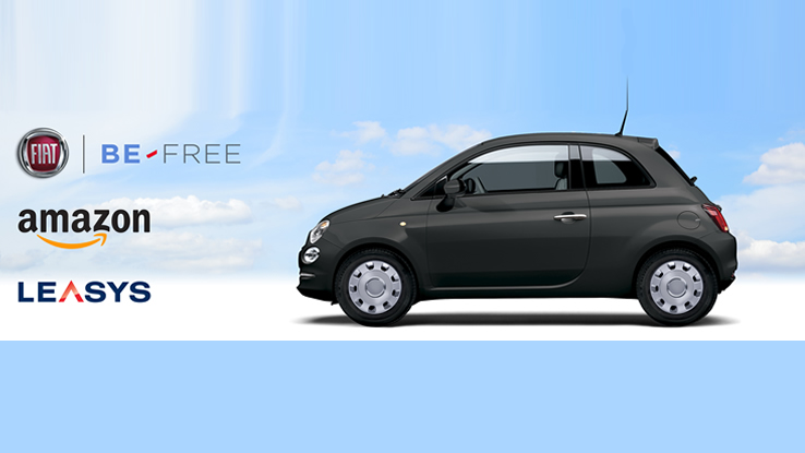 Noleggiare auto online, Fiat 500 disponibile su Amazon