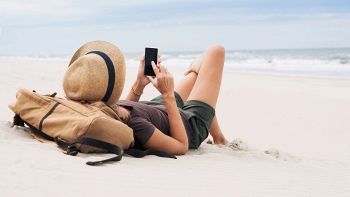 smartphone spiaggia