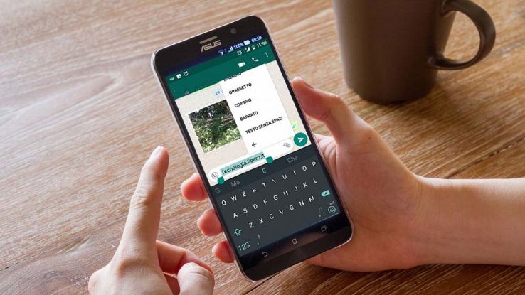 Whatsapp per Android, come formattare il testo dei messaggi