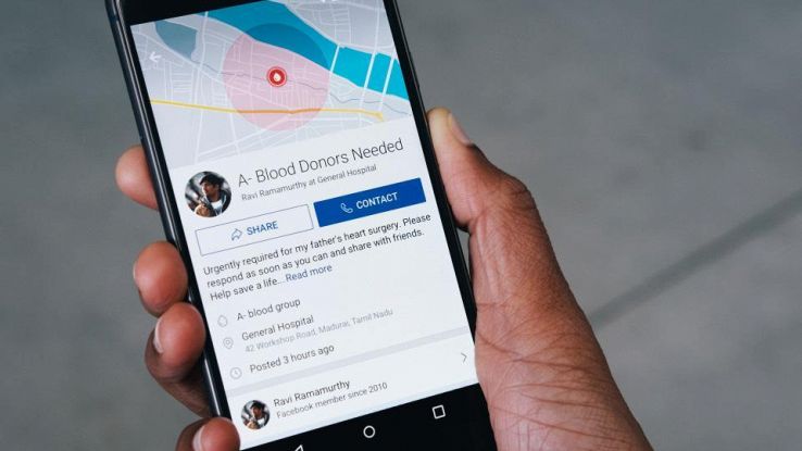 Facebook aiuta donazioni sangue in India
