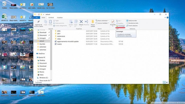 Come recuperare file cancellati da Windows 10 con Cronologia File