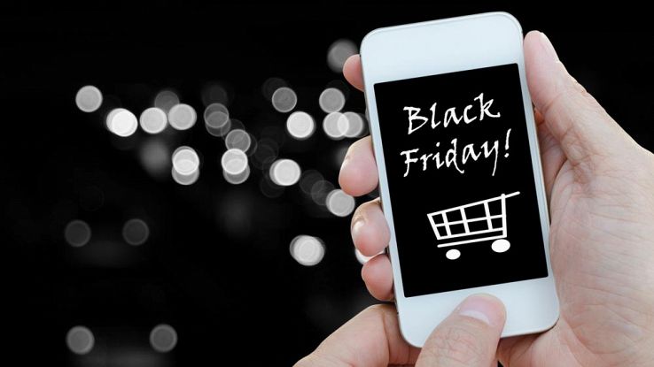 un telefono con la scritta Black Friday