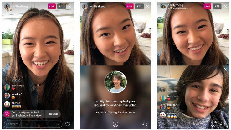 Instagram facilita le dirette condivise