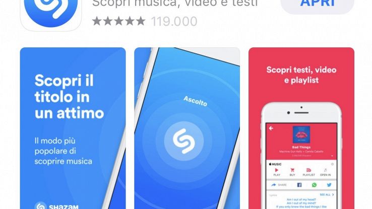 Shazam riconosce canzoni anche offline