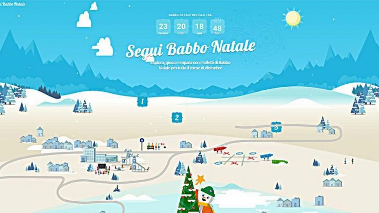 Viaggio Babbo Natale si traccia con app