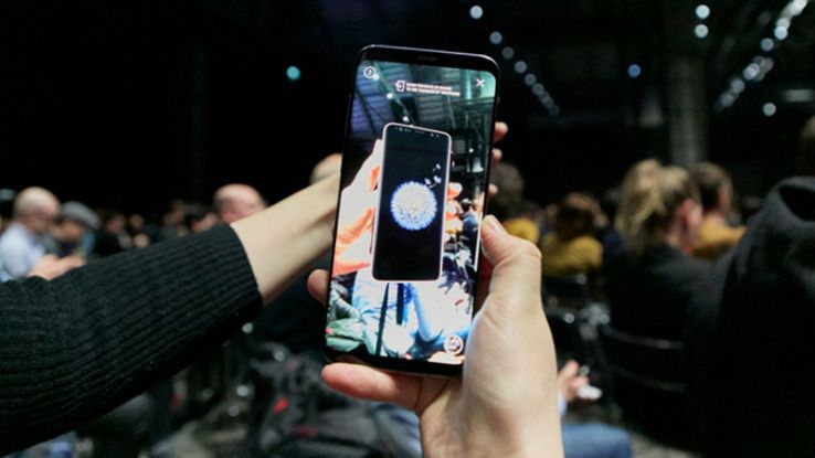Galaxy S9 nel corso della presentazione