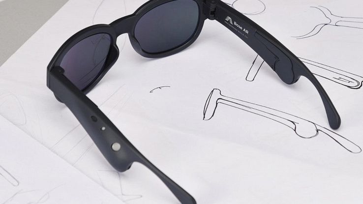 Occhiali smart che usano l'audio