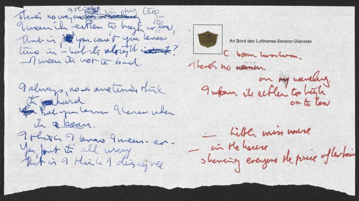 Scaricabile la grafia di Bowie e Lennon