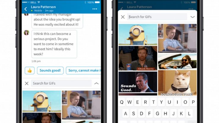 Anche LinkedIn capitola alle Gif