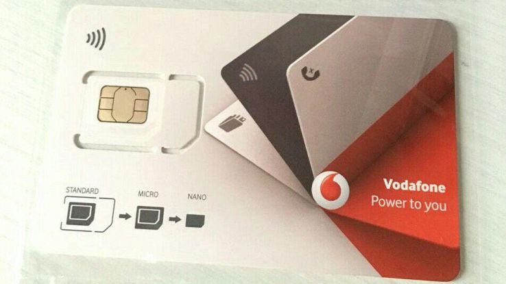 una sim della Vodafone