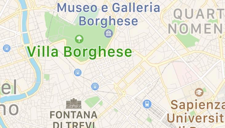 Apple Maps ha i trasporti pubblici Roma