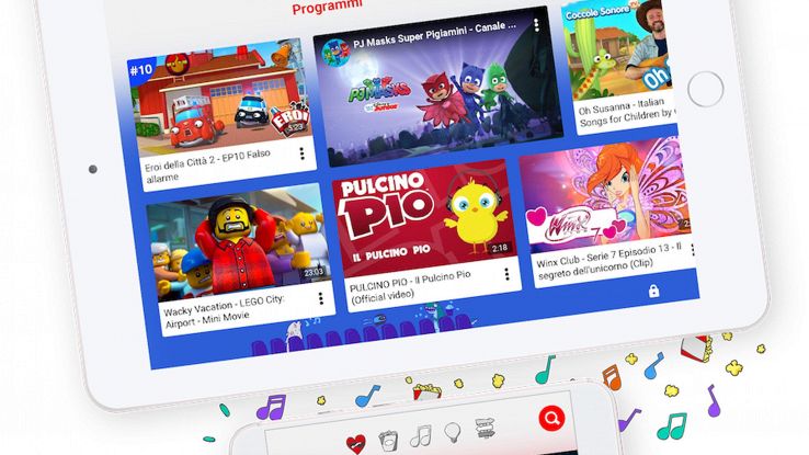 Arriva in Italia YouTube Kids