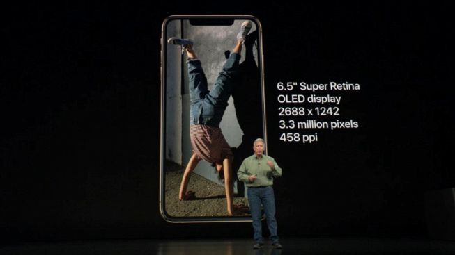 iPhone Xs Max con schermo OLED da 6,5 pollici e 3 milioni di pixel