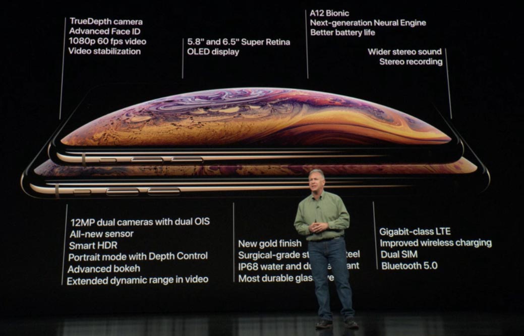 Caratteristiche complete dell'iPhone Xs e iPhone Xs Max