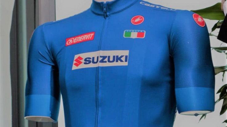 La maglia azzurra dei mondiali di ciclismo 2018