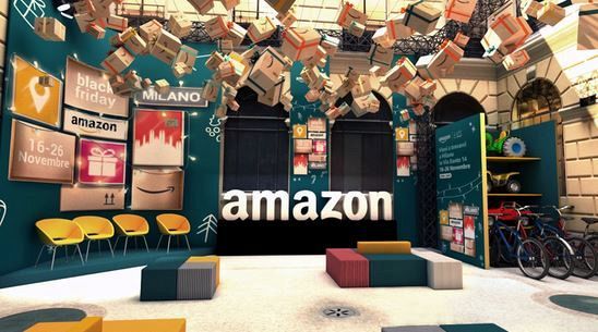 Apre a Milano il pop up store di Amazon
