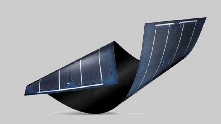 Un pannello solare flessibile