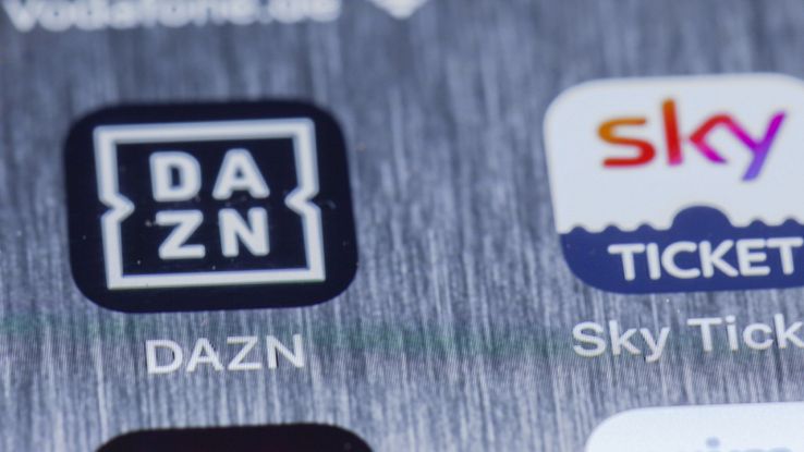 Icona app Dazn su uno smartphone