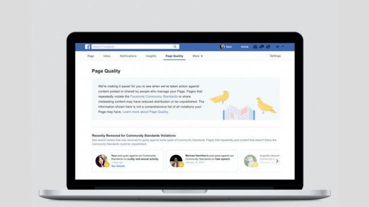 Fb, stretta sui contenuti delle Pagine