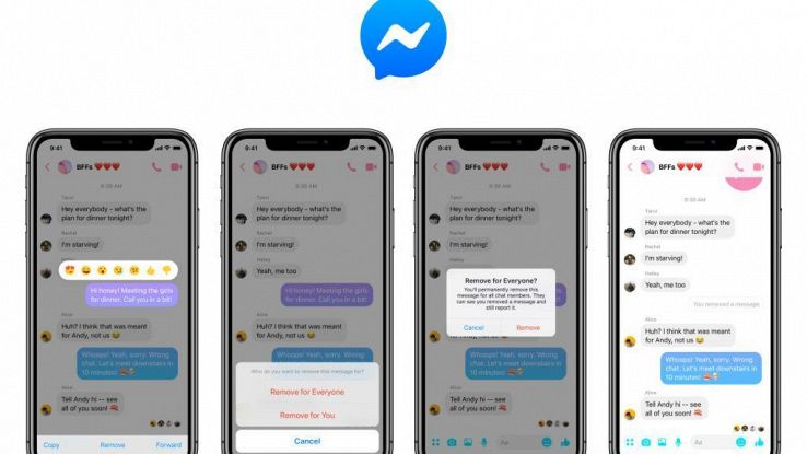 Ora Messenger fa cancellare i messaggi