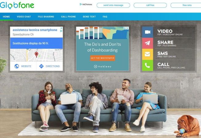 Globfone Homepage