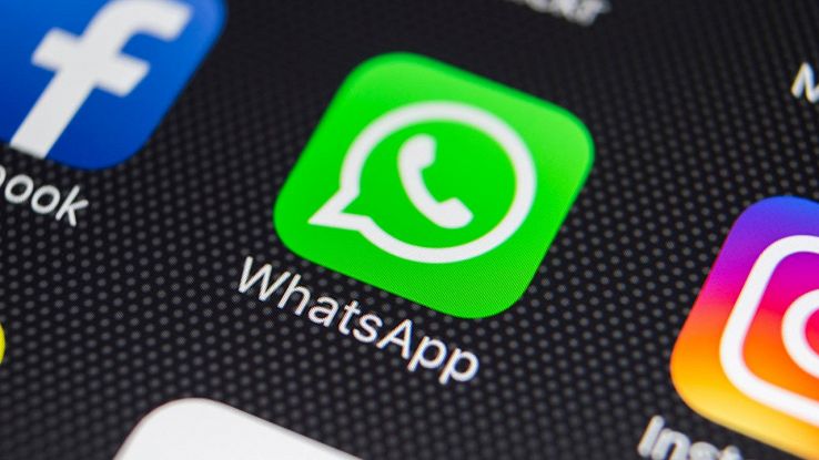 whatsapp icona nera
