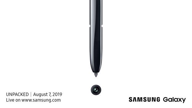 Invito evento Galaxy Note 10