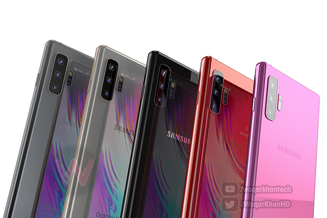 Il comparto fotografico del Galaxy Note 10