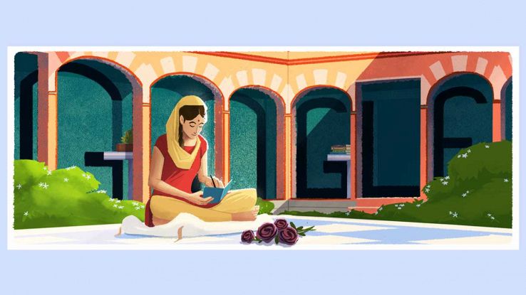 Il doodle di Amrita Pritam