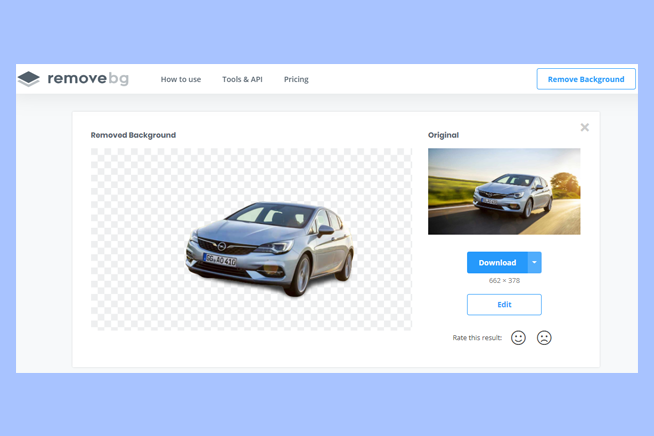 Come modificare foto online con removebg