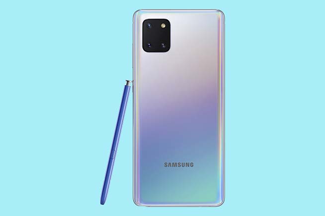 Il comparto fotografico del Galaxy Note 10 Lite